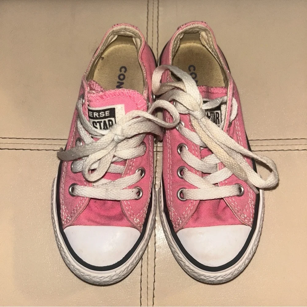 Converse Pink Canvas Sneakers